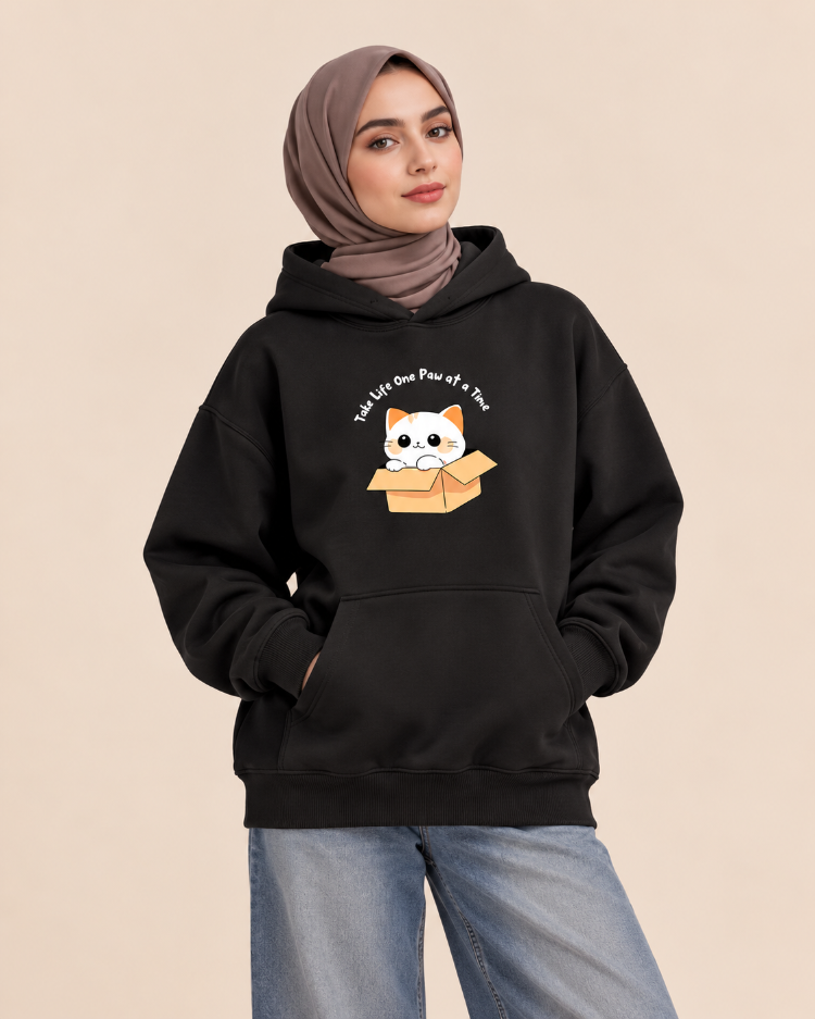 CAT IN THE BOX — Premium Oversize Hoodie