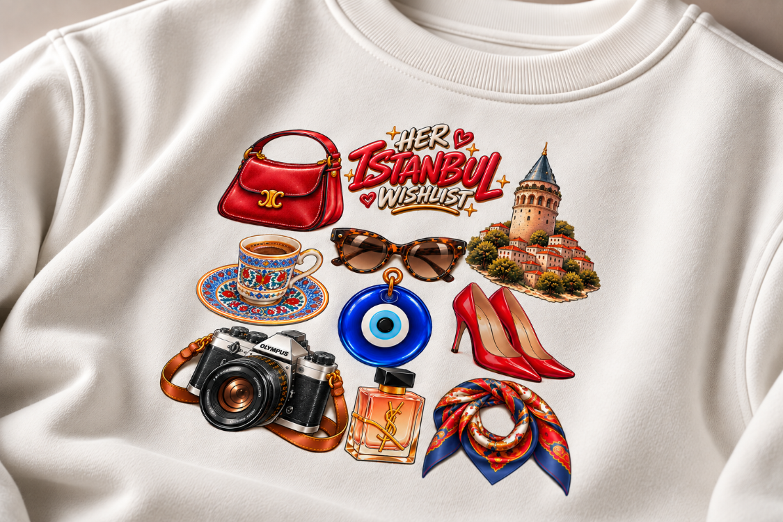 ISTANBUL WISHLIST — Premium Oversize Sweatshirt