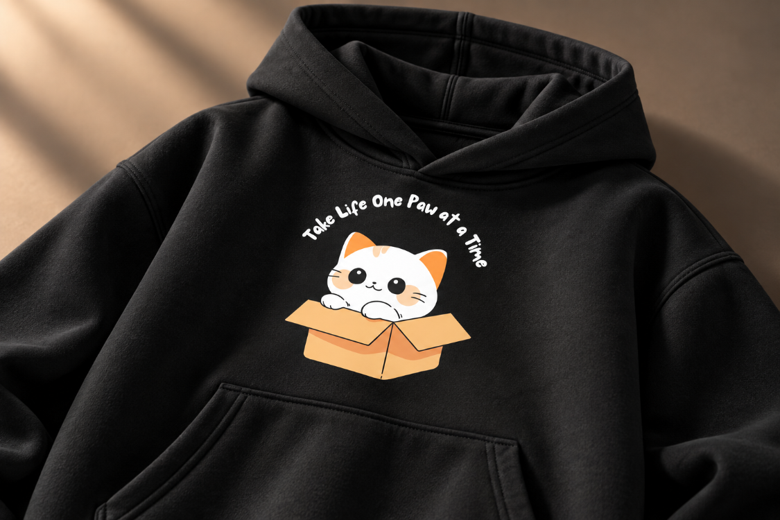 CAT IN THE BOX — Premium Oversize Hoodie