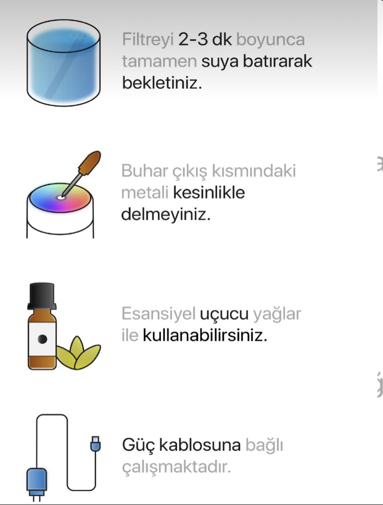 Wiimi 400 ml Ultarsonik Hava Nemlendirici Buhar Makinesi ve Arıma Difüzörü