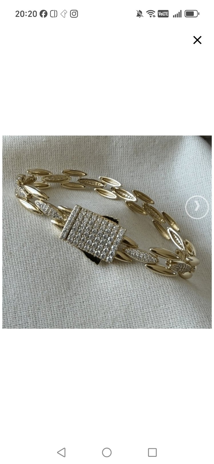 Xupink 
VIP 14K Taşlı Arpa Model Gurmet Bileklik

