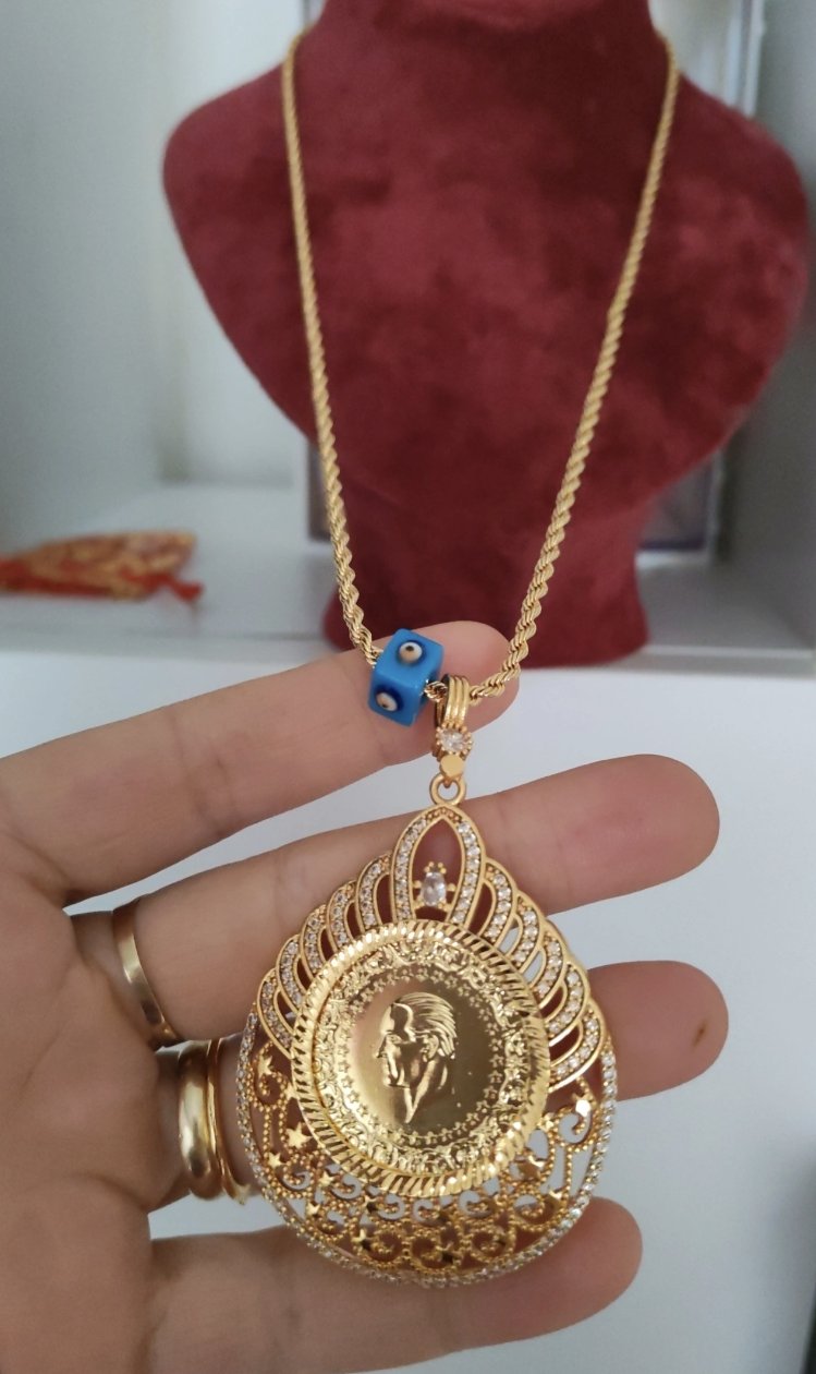 22AYAR ÇEYREKLI ZİNCİR 60CM KOLYE