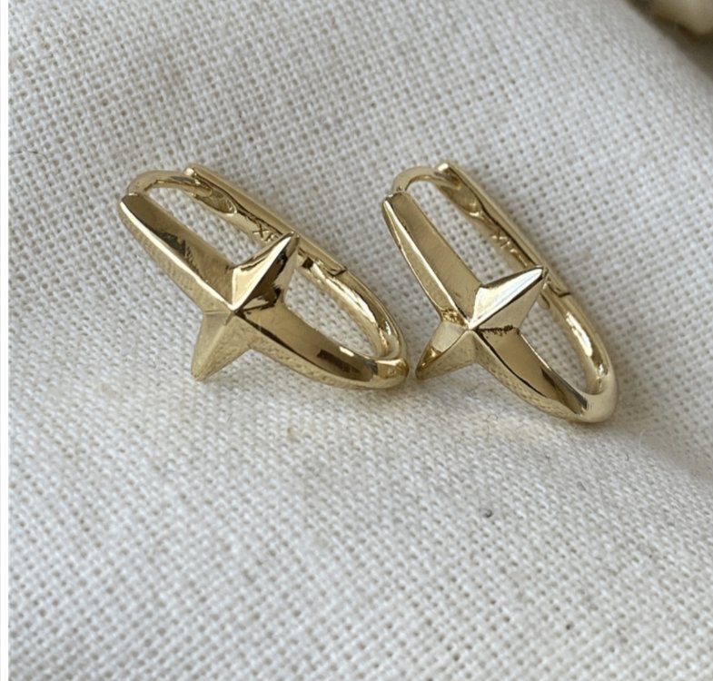 Xupink VIP 14K Yıldız Figürlü Küpe