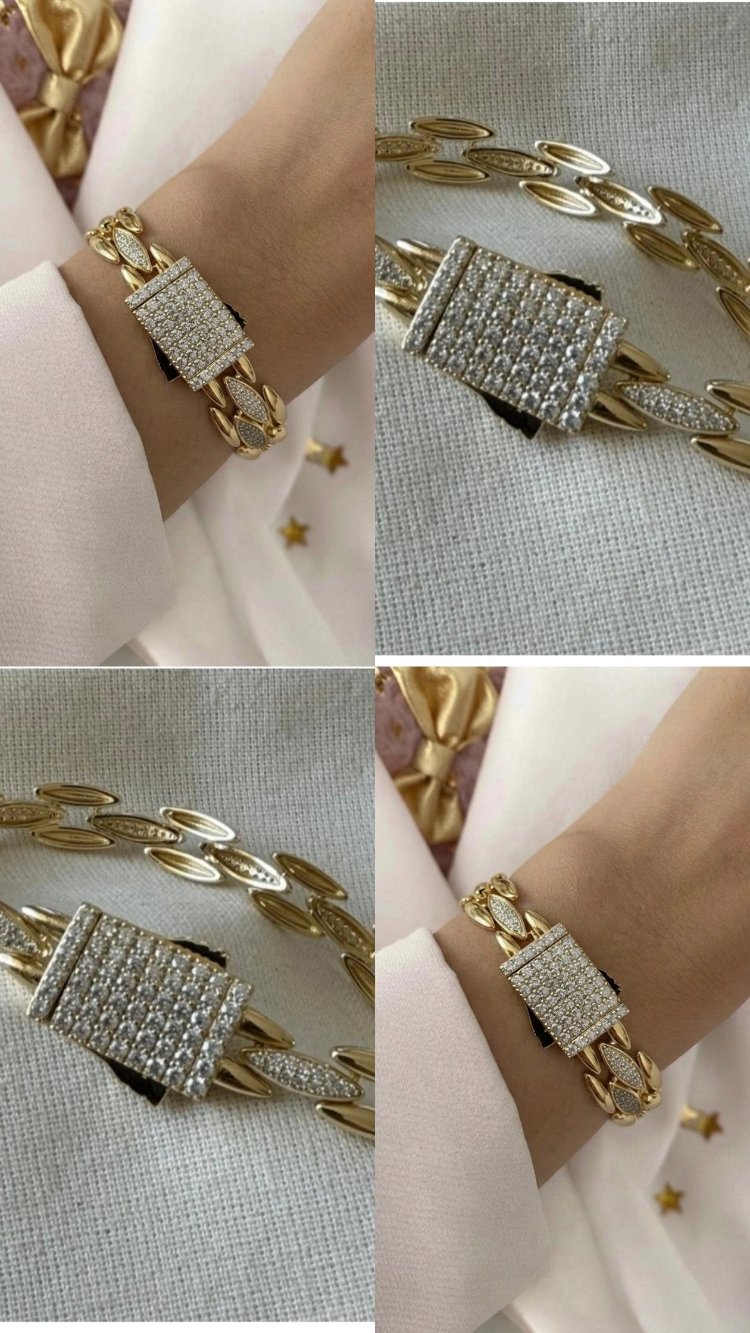 Xupink 
VIP 14K Taşlı Arpa Model Gurmet Bileklik

