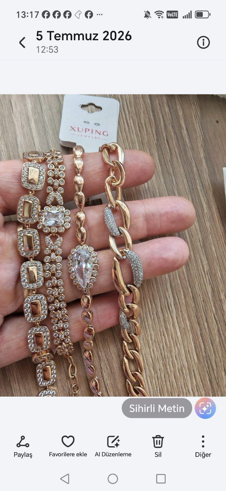 Rose Renk Xıupınk Bileklik