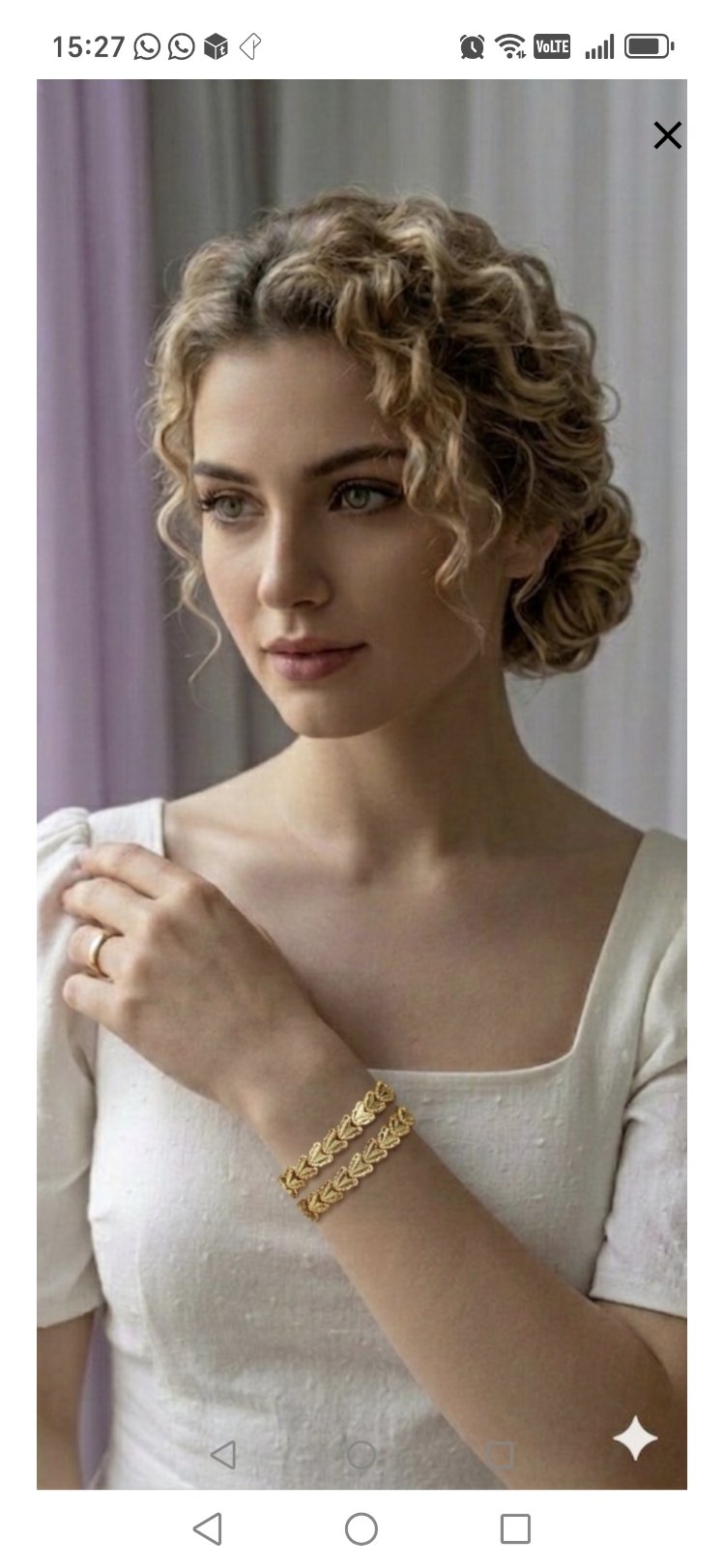 22 Ayar Başak Model Bileklik