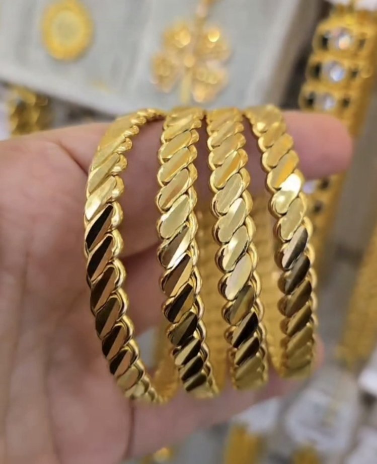 Altın Kaplama 22Ayar Adana Duble Burma Bilezik