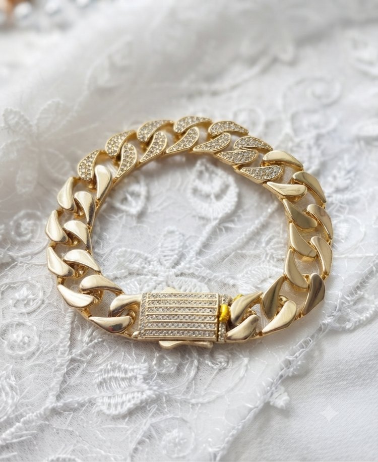 Xiupink VIP 14K Yatay Model Gurmet Bileklik  
