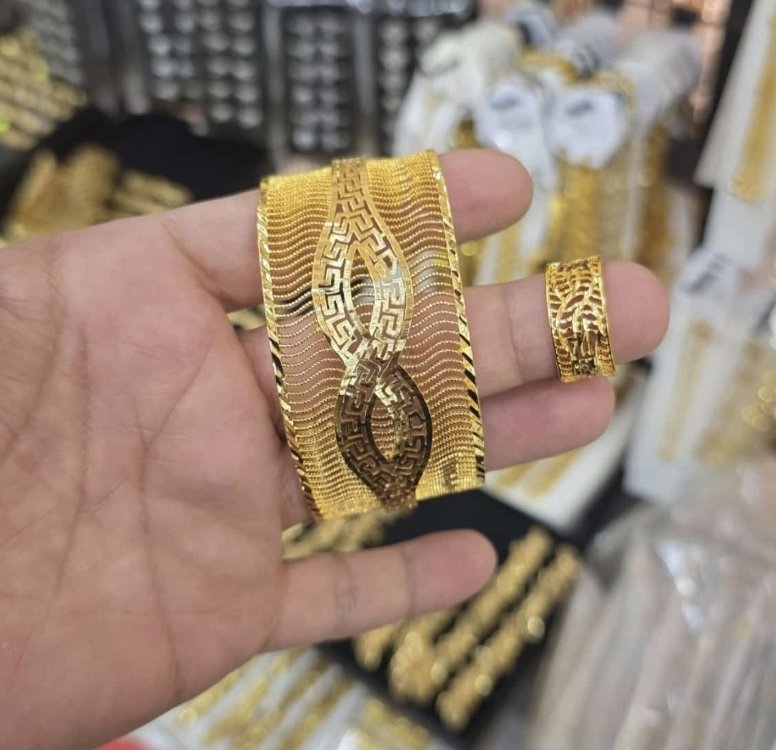 22 Ayar Altın kaplama Yüzüklü Set 