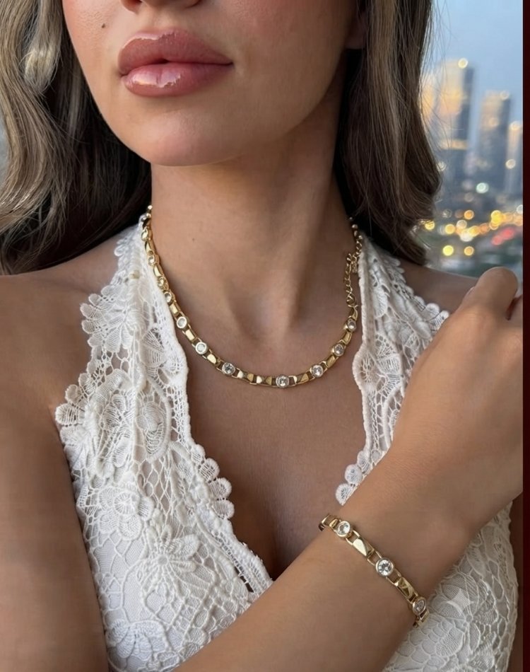 Xupınk Taşlı Set 