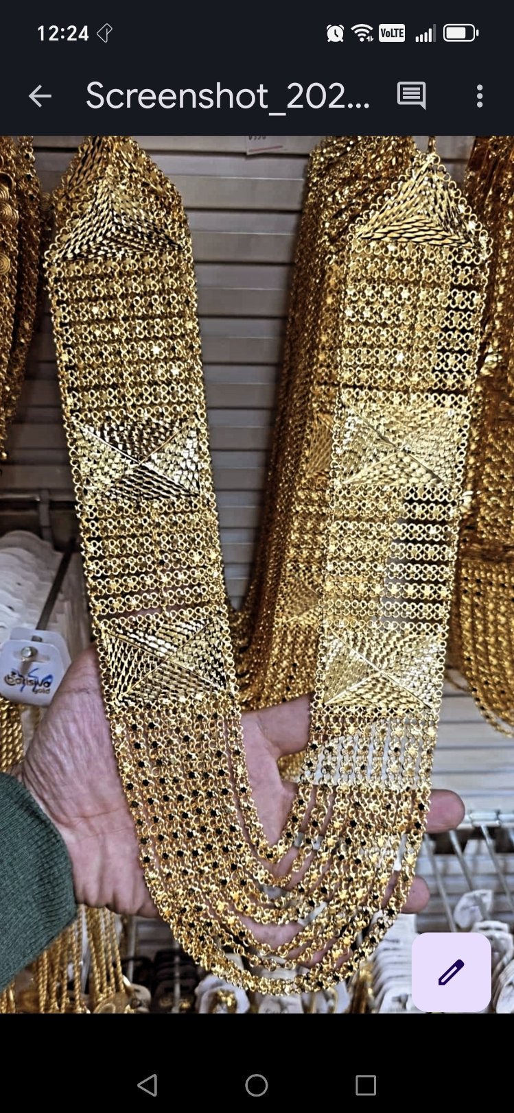 22 Ayar Akitma Kolye