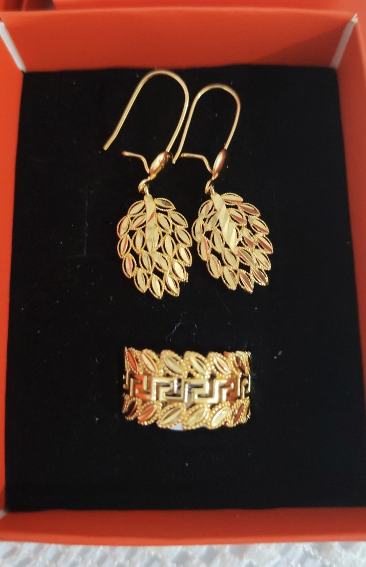 22 Ayar Altın Kaplama set. 