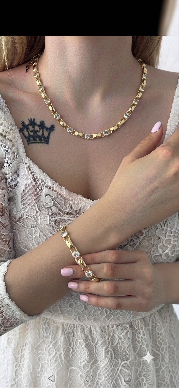 Xupınk Taşlı Set 