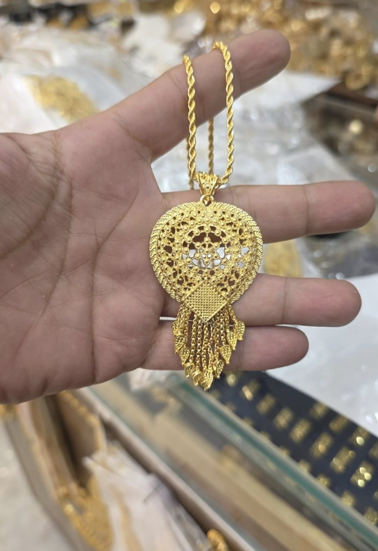 Altın Kaplama Hint Kolye 