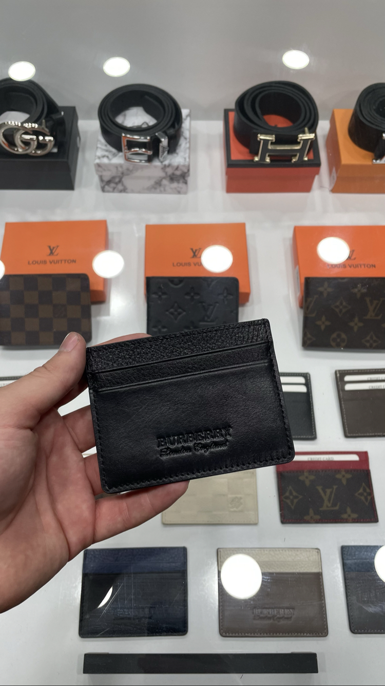Burberry Premium Orijinal Deri Kartlık
