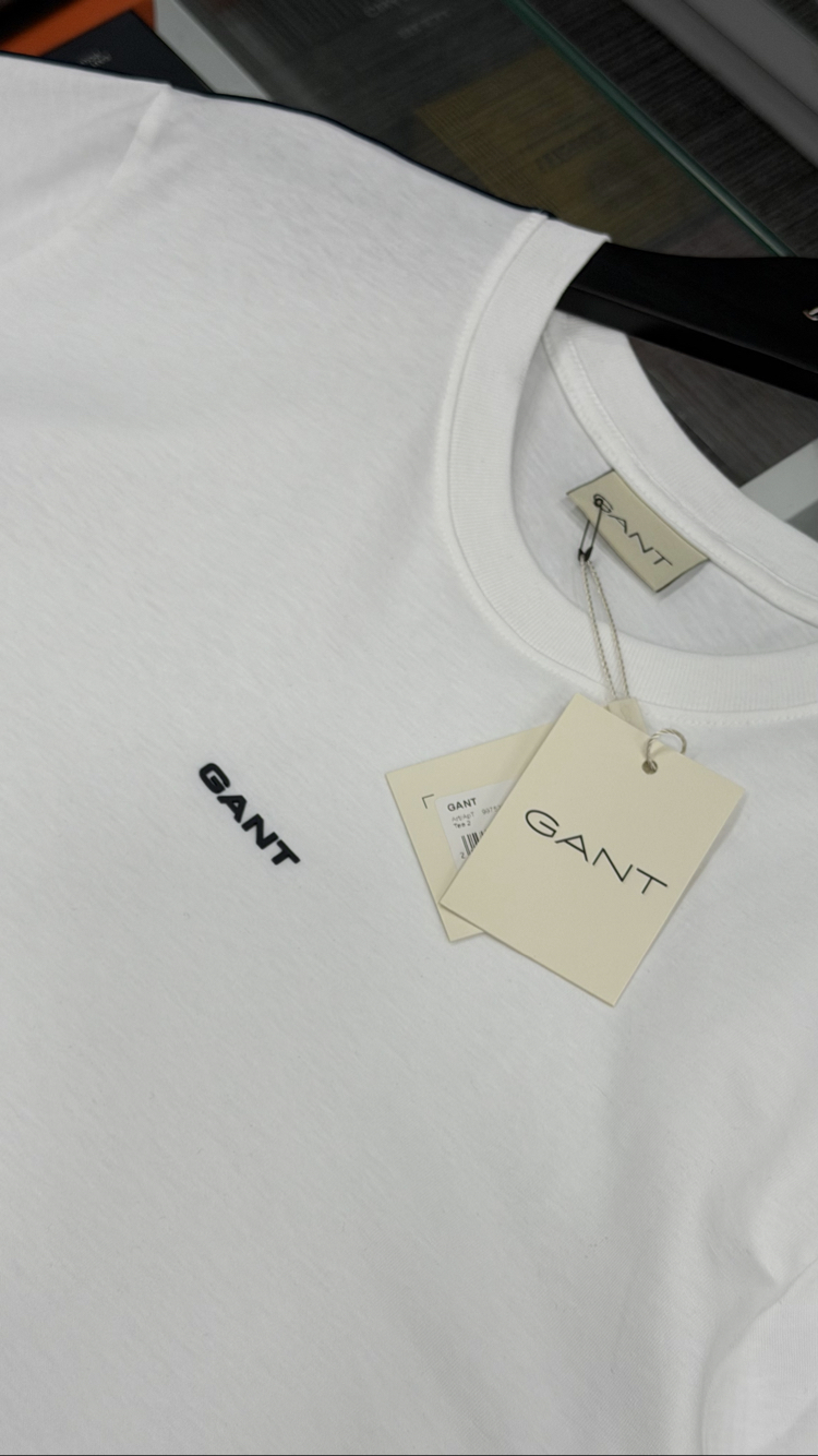 Gant Premium Yeni Sezon Mağaza Modeli Tişört %100 Cotton 