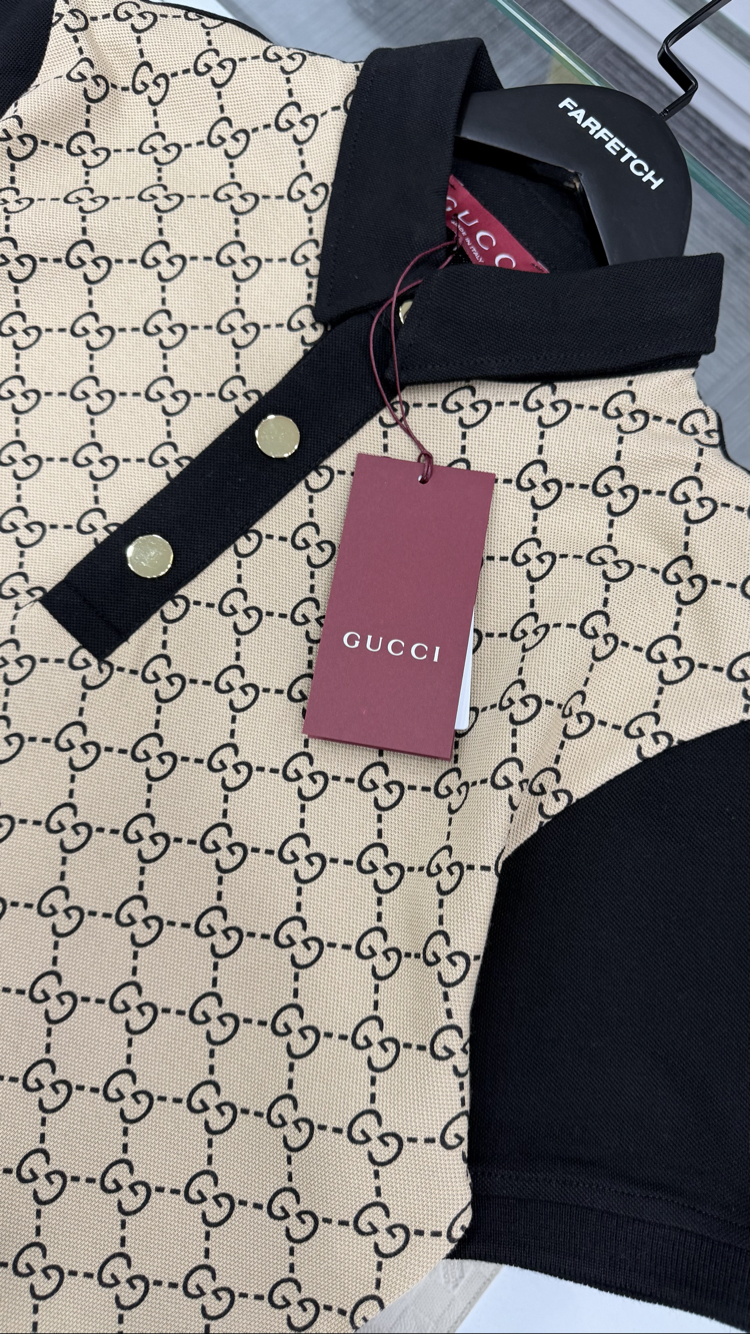 Gucci Premium %100 Cotton Pike Polo Yaka 