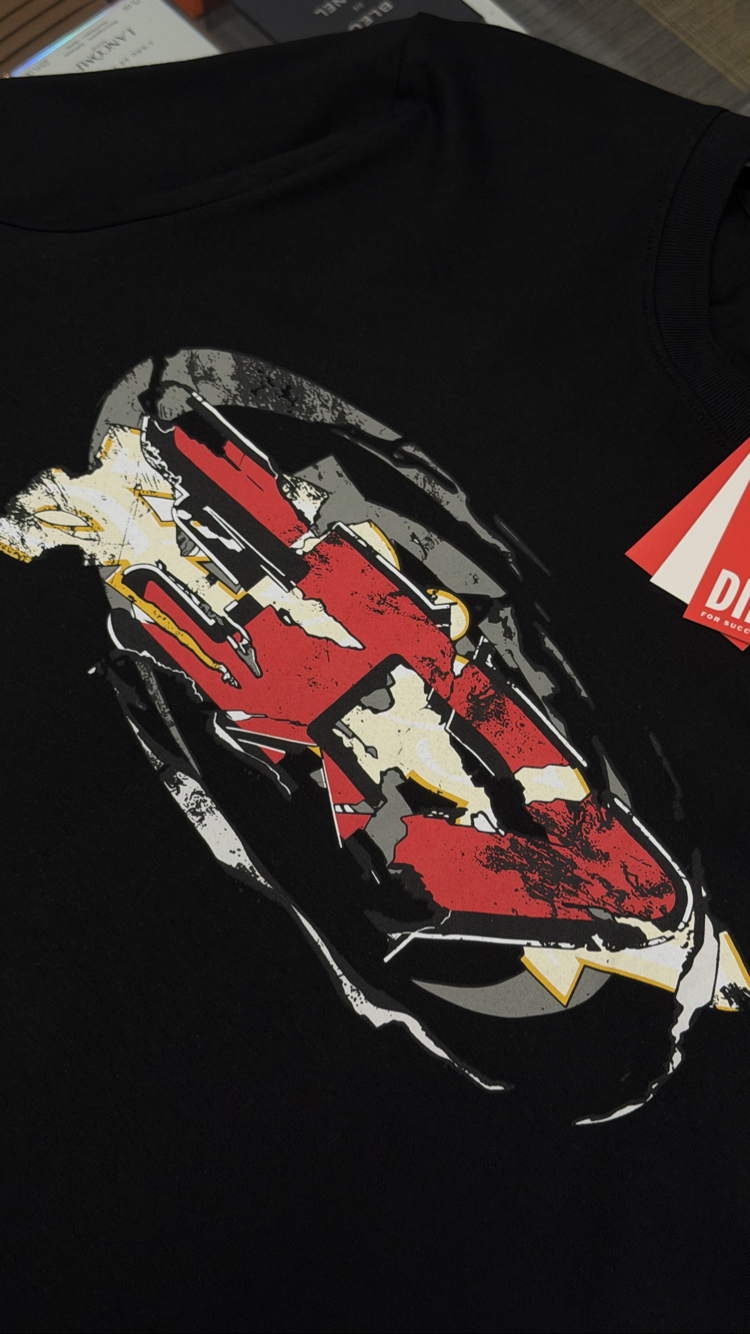 Diesel Premium Yeni Sezon Mağaza Modeli Tişört %100 Cotton 