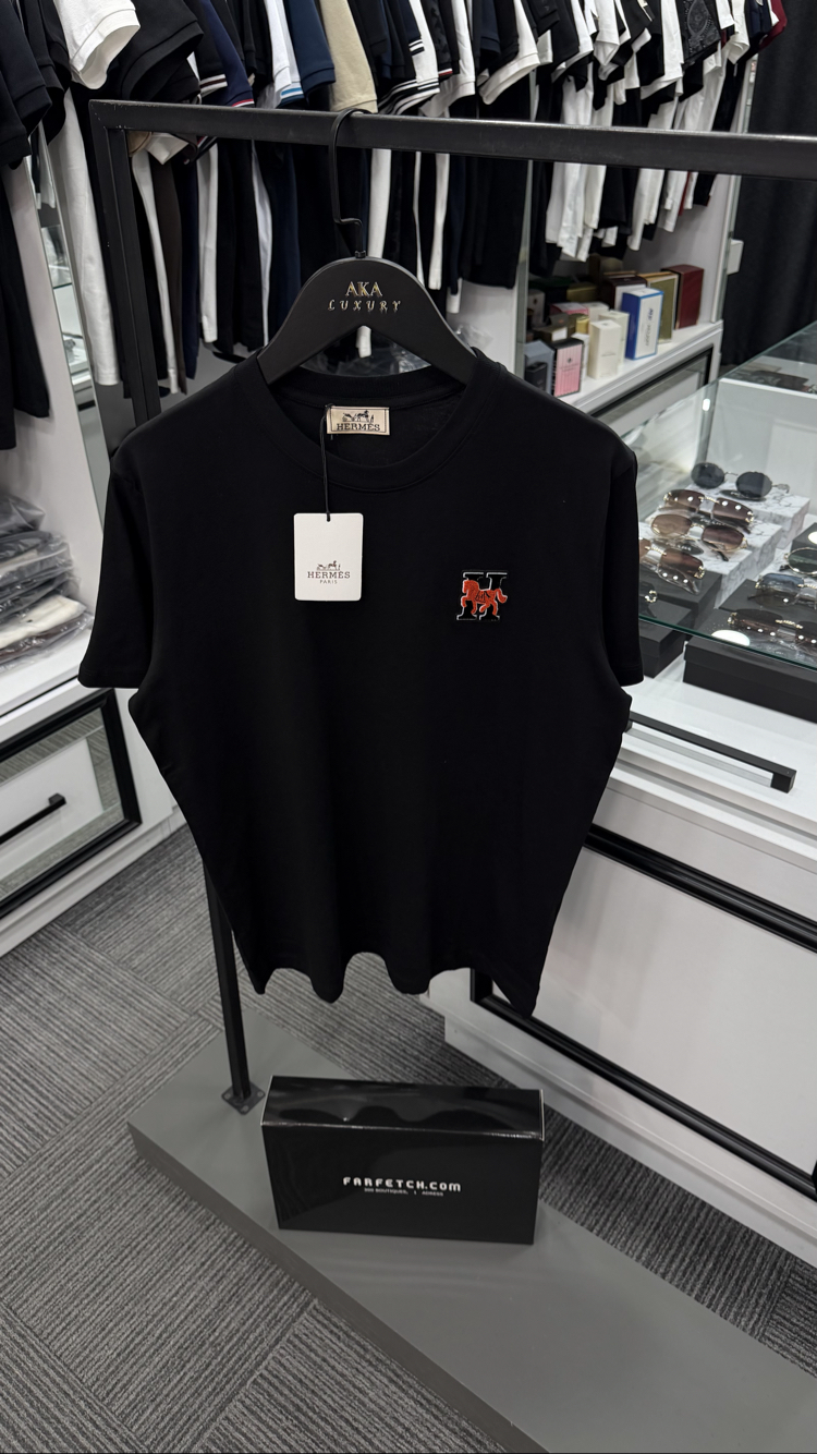 Hermes Premium İthal Logo Yeni Sezon Tişört %100 Cotton 