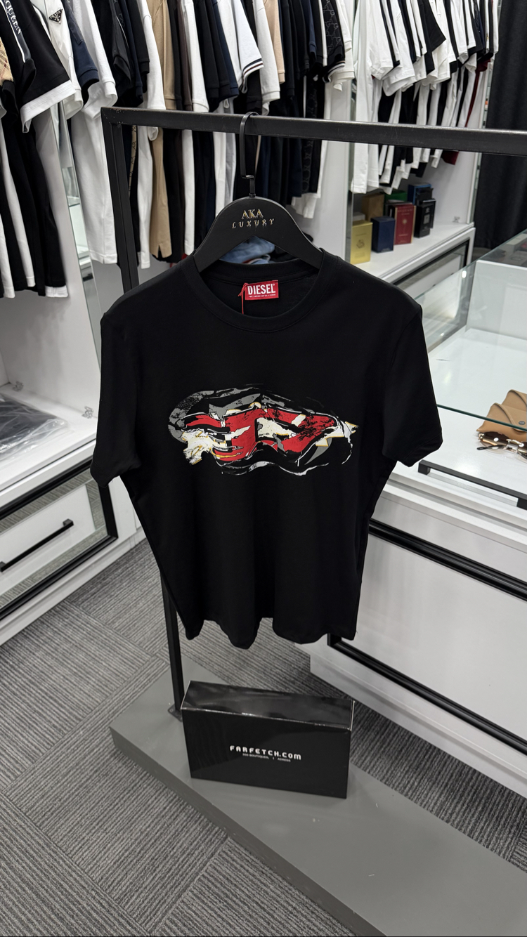 Diesel Premium Yeni Sezon Mağaza Modeli Tişört %100 Cotton 
