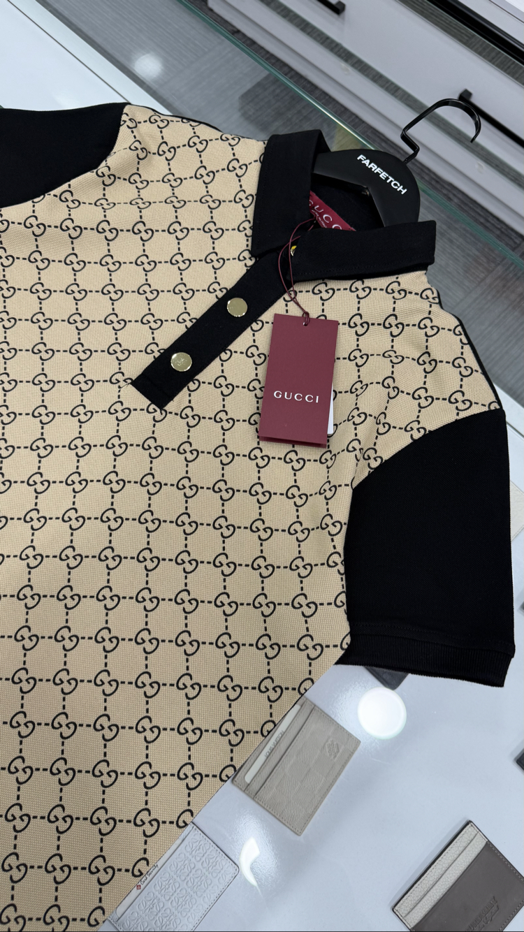 Gucci Premium %100 Cotton Pike Polo Yaka 