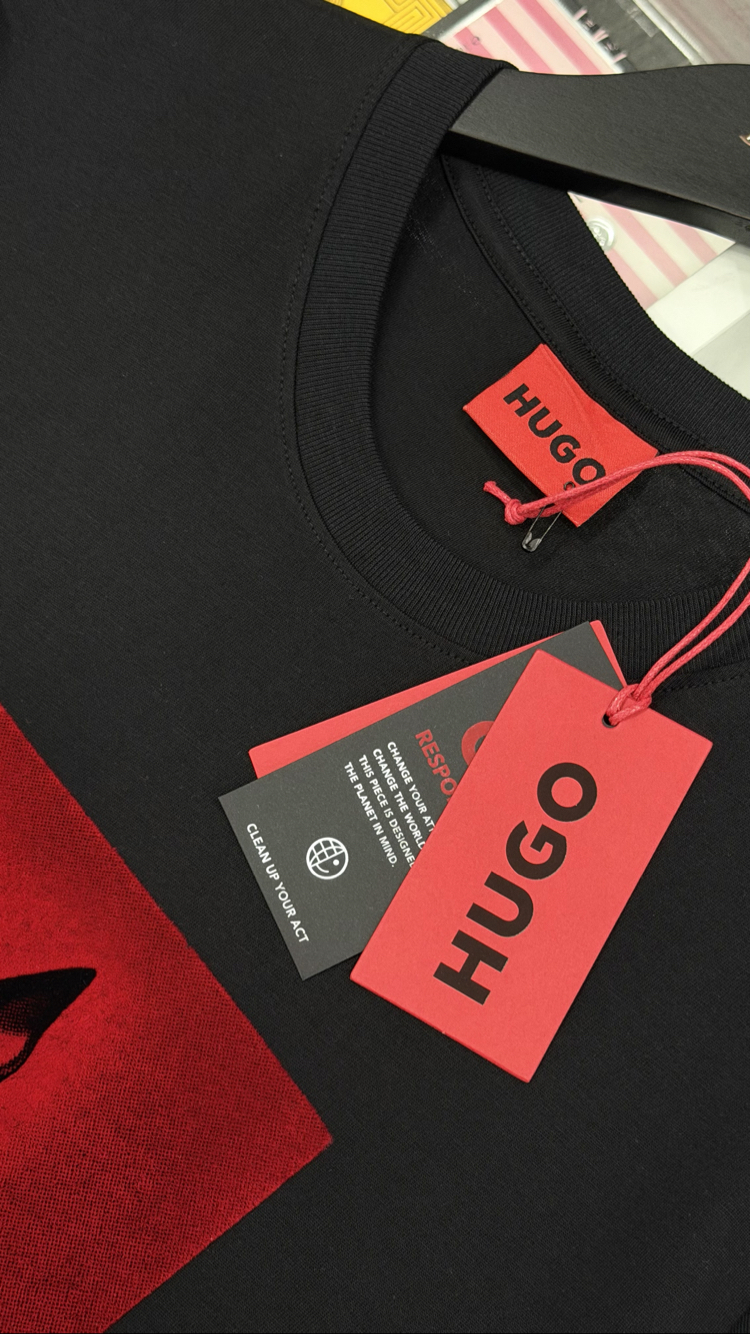 Hugo Premium Yeni Sezon Mağaza Modeli Tişört %100 Cotton