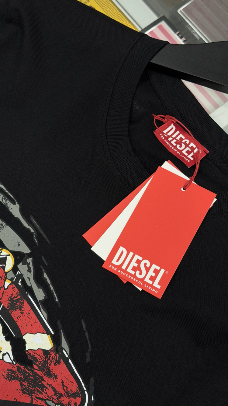 Diesel Premium Yeni Sezon Mağaza Modeli Tişört %100 Cotton 