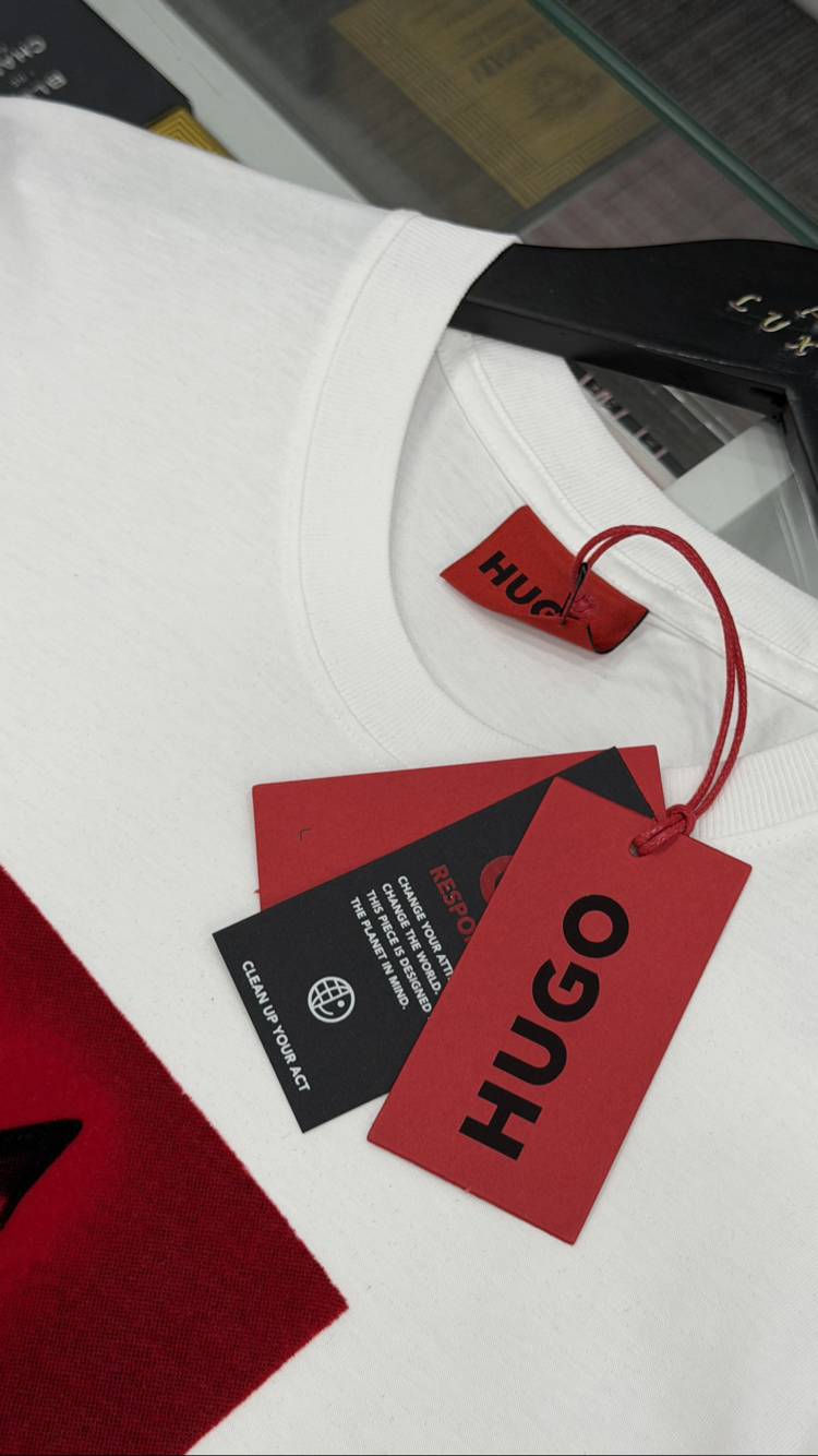 Hugo Premium Yeni Sezon Mağaza Modeli Tişört %100 Cotton