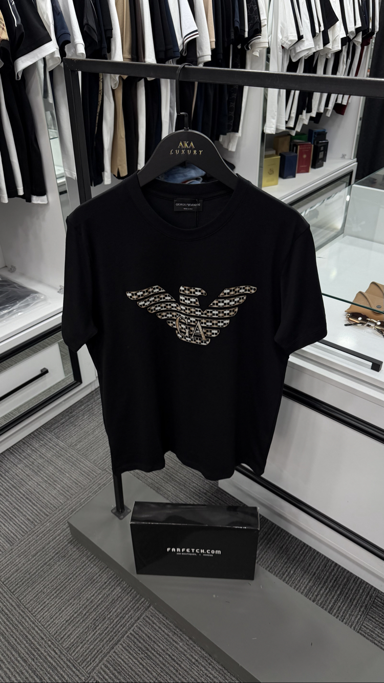 Giorgi Armani Premium Yeni Sezon Mağaza Modeli Tişört %100 Cotton