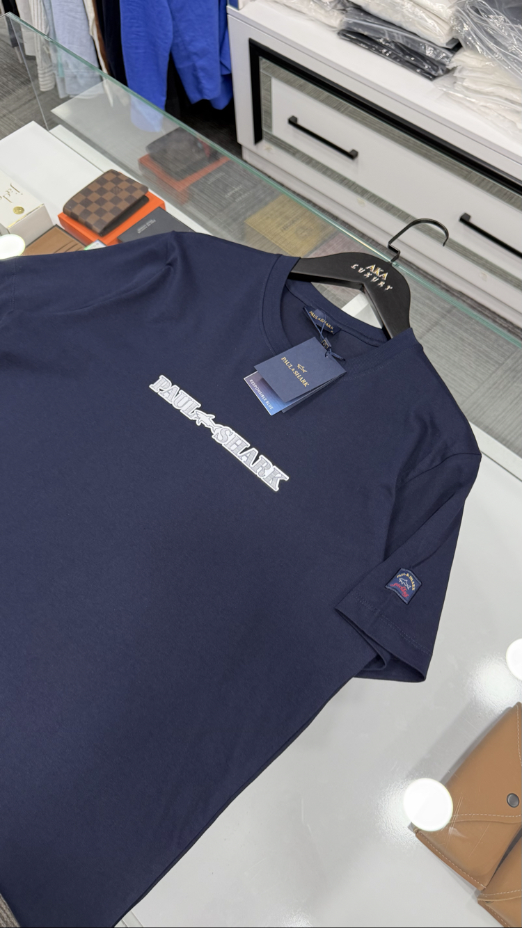 Paul&Shark Yeni Sezon Mağaza Modeli Tişört %100 Cotton Lacivert