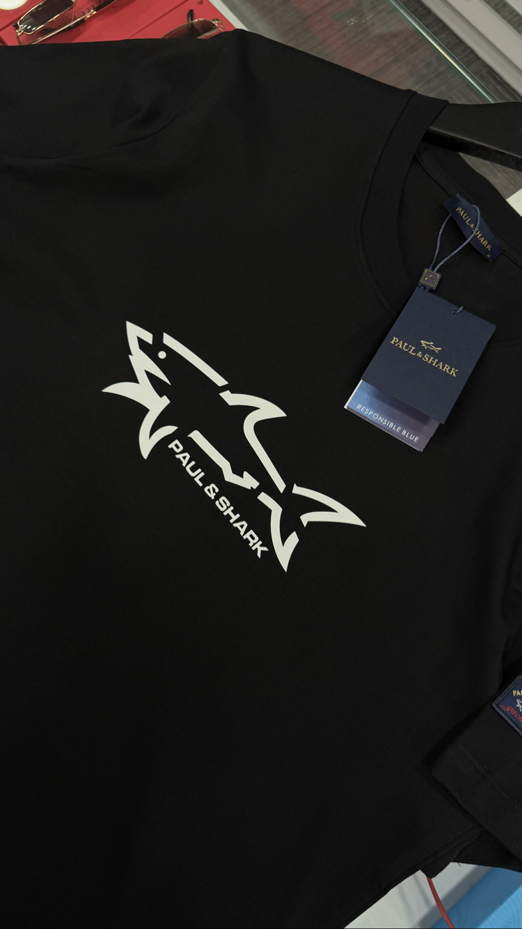 Paul Shark Premium Yeni Sezon Mağaza Modeli Tişört %100 Cotton