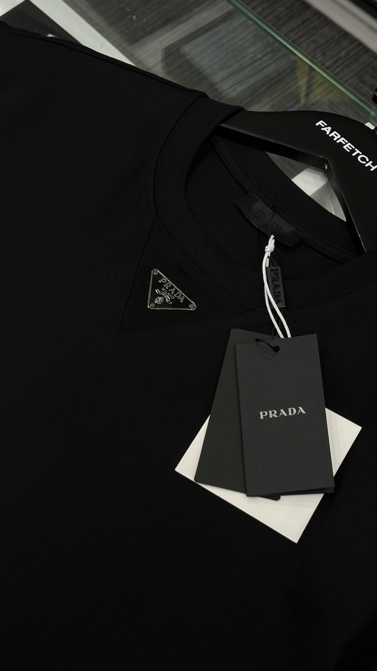 Prada Premium Orta Logo Tişört