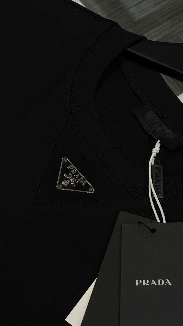 Prada Premium Orta Logo Tişört