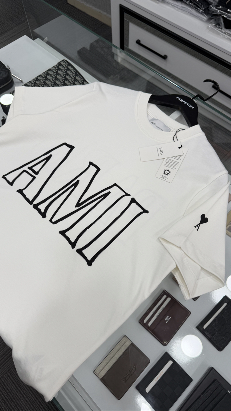 Ami Paris Premium Tişört %100 Cotton 