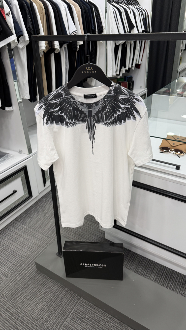 Marcelo Burlon Premium Yeni Sezon Mağaza Modeli Tişört %100 Cotton