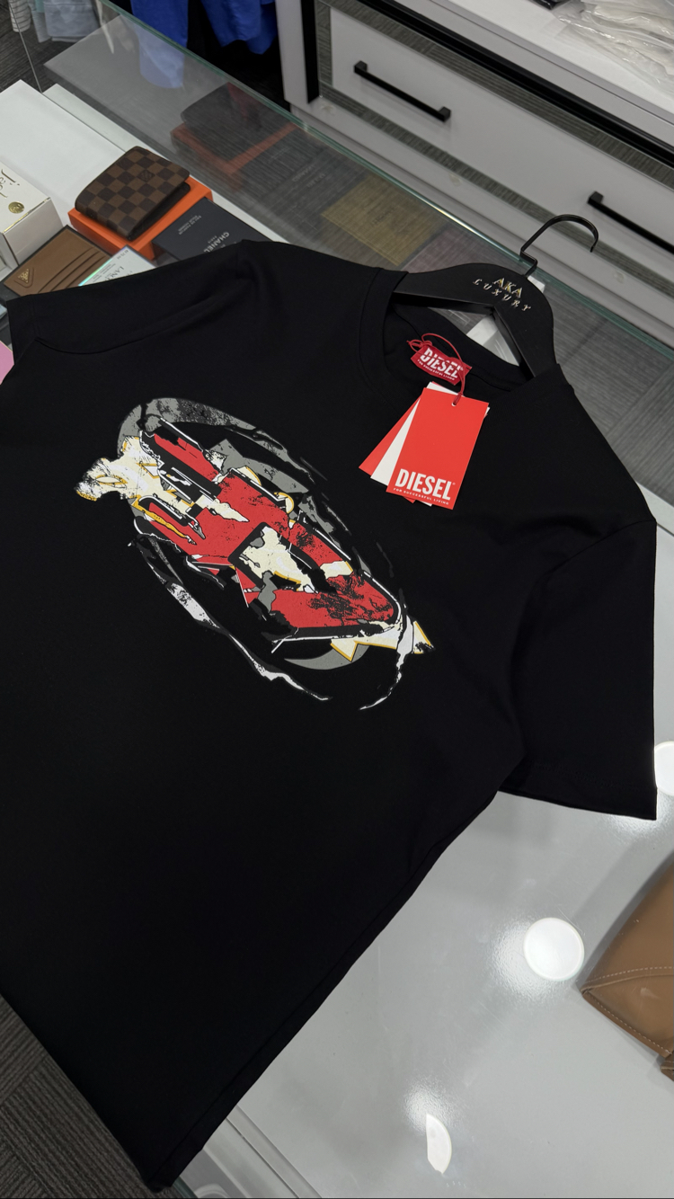 Diesel Premium Yeni Sezon Mağaza Modeli Tişört %100 Cotton 