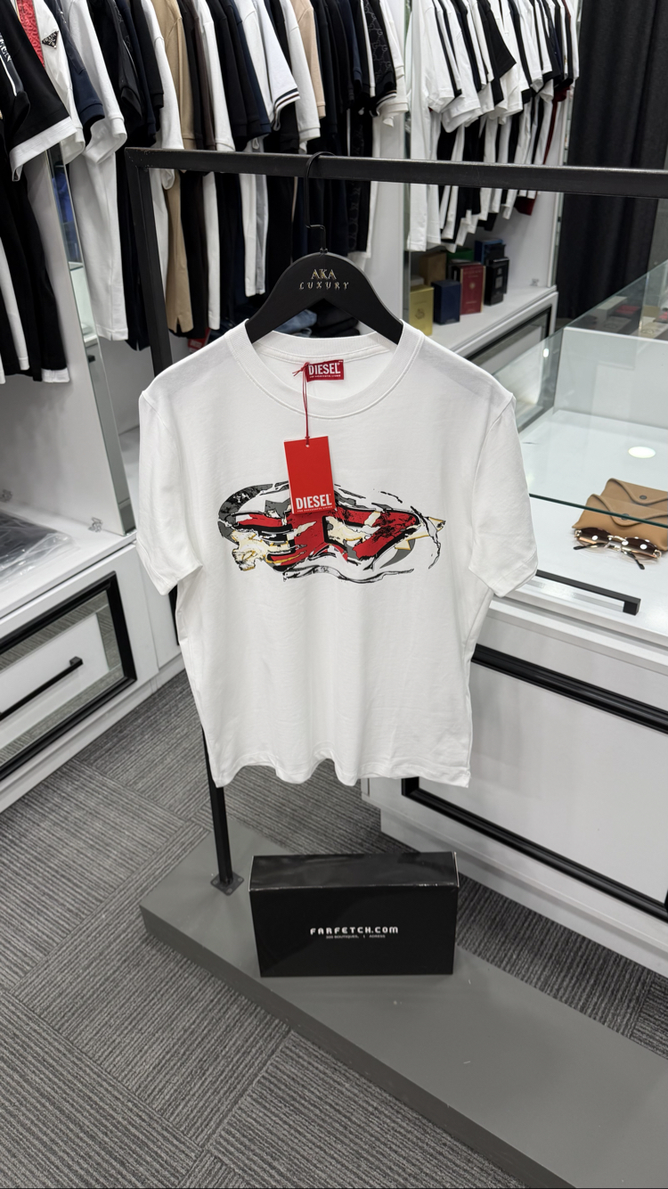 Diesel Premium Yeni Sezon Mağaza Modeli Tişört %100 Cotton 