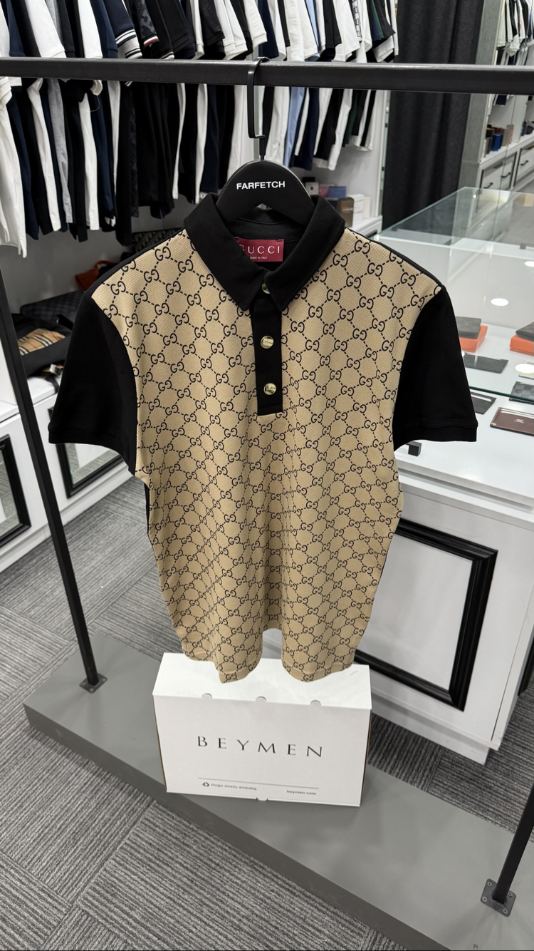 Gucci Premium %100 Cotton Pike Polo Yaka 