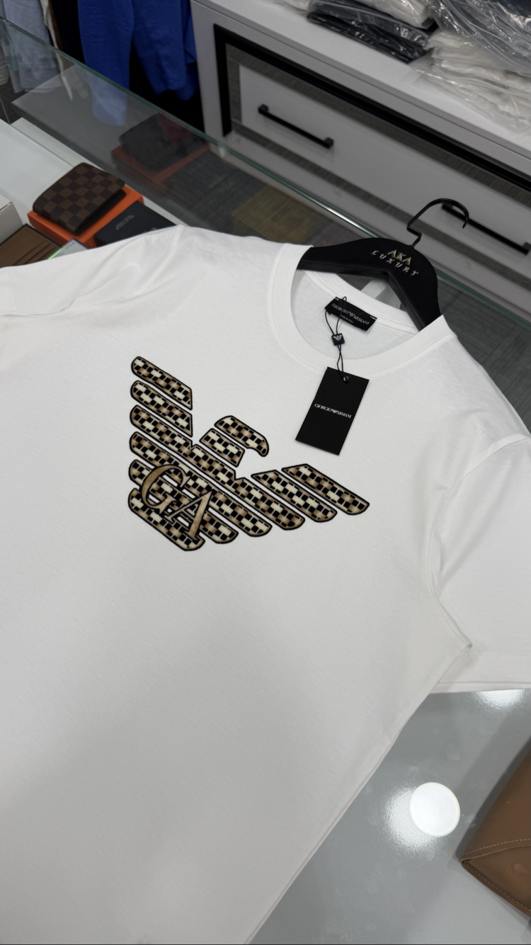 Giorgi Armani Premium Yeni Sezon Mağaza Modeli Tişört %100 Cotton