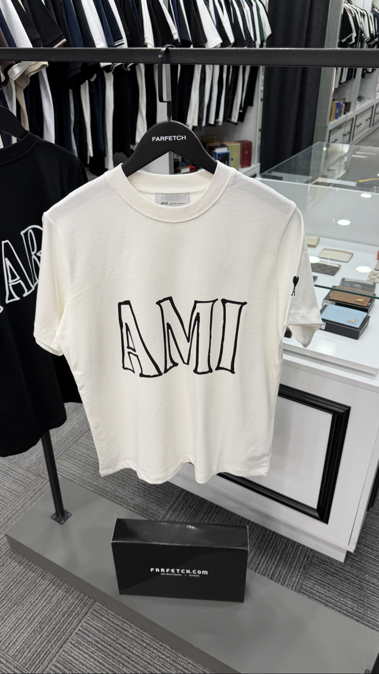 Ami Paris Premium Tişört %100 Cotton 