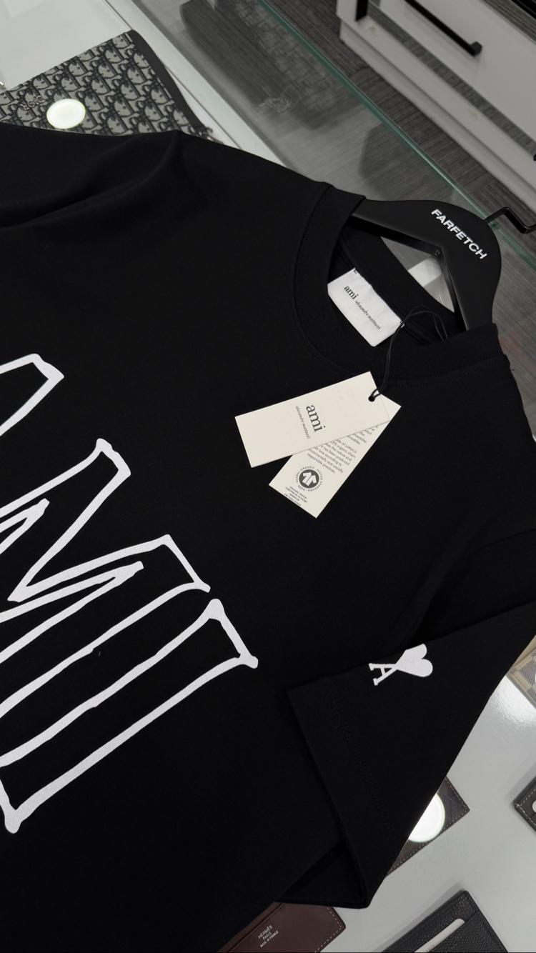 Ami Paris Premium Tişört %100 Cotton 