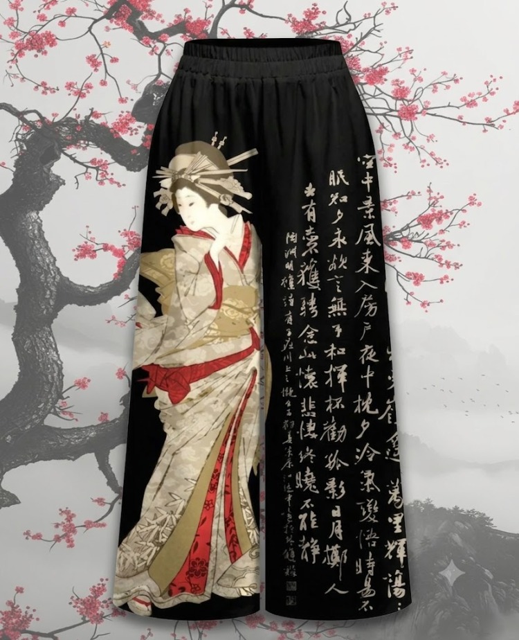 Ölü Kraliçe Kimono Pantolon