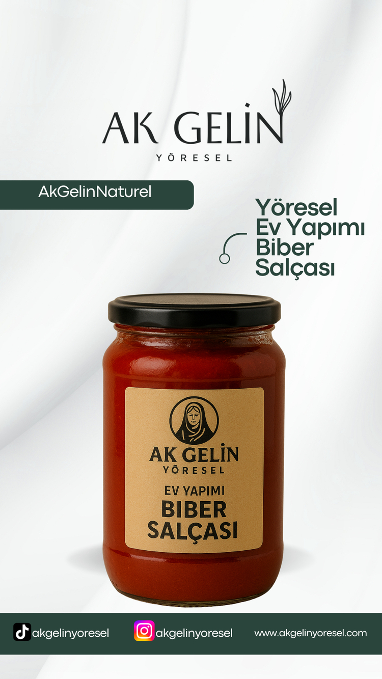 Yöresel Ev Yapımı Tatlı Biber Salçası 1 KG