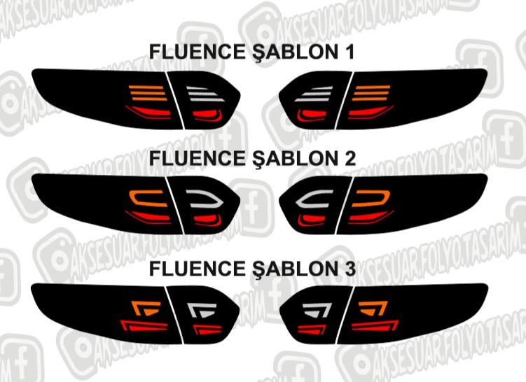 Fluence 2010 Sonrası (ledsiz) Stop Folyo 