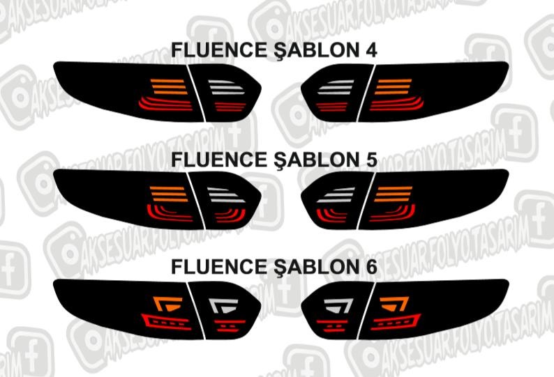 Fluence 2010 Sonrası (ledsiz) Stop Folyo 