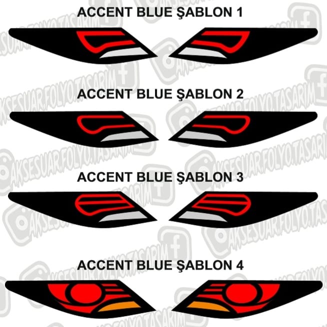 Accent Blue Stop Folyo 