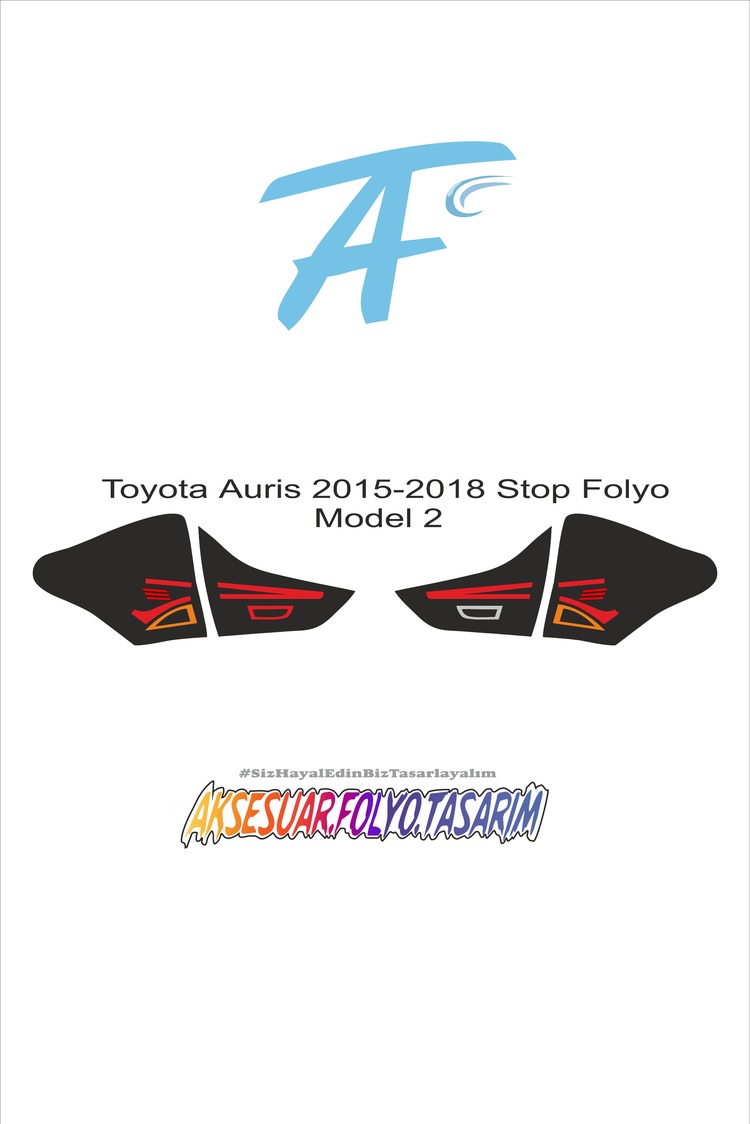 Toyota Auris 2015-2018 Stop Folyo 