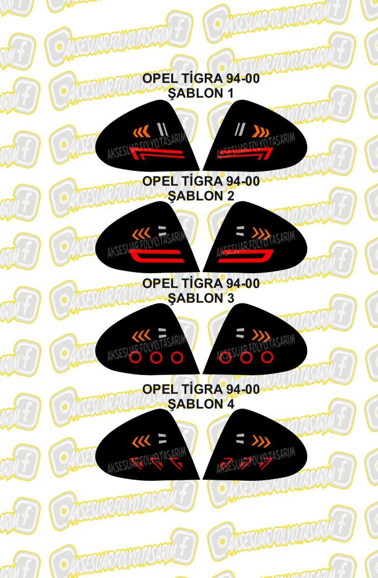 Opel Tigra 1994-2000 Stop Folyo 