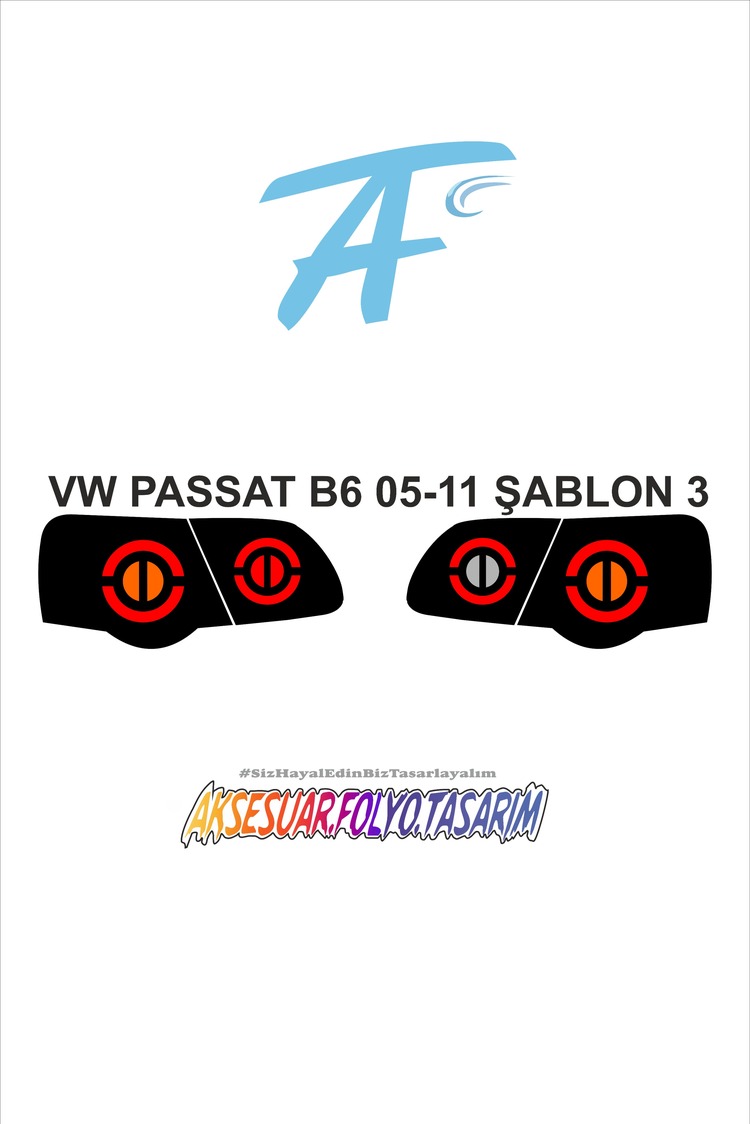Vw Passat B6  2005 - 2011 Stop Folyo