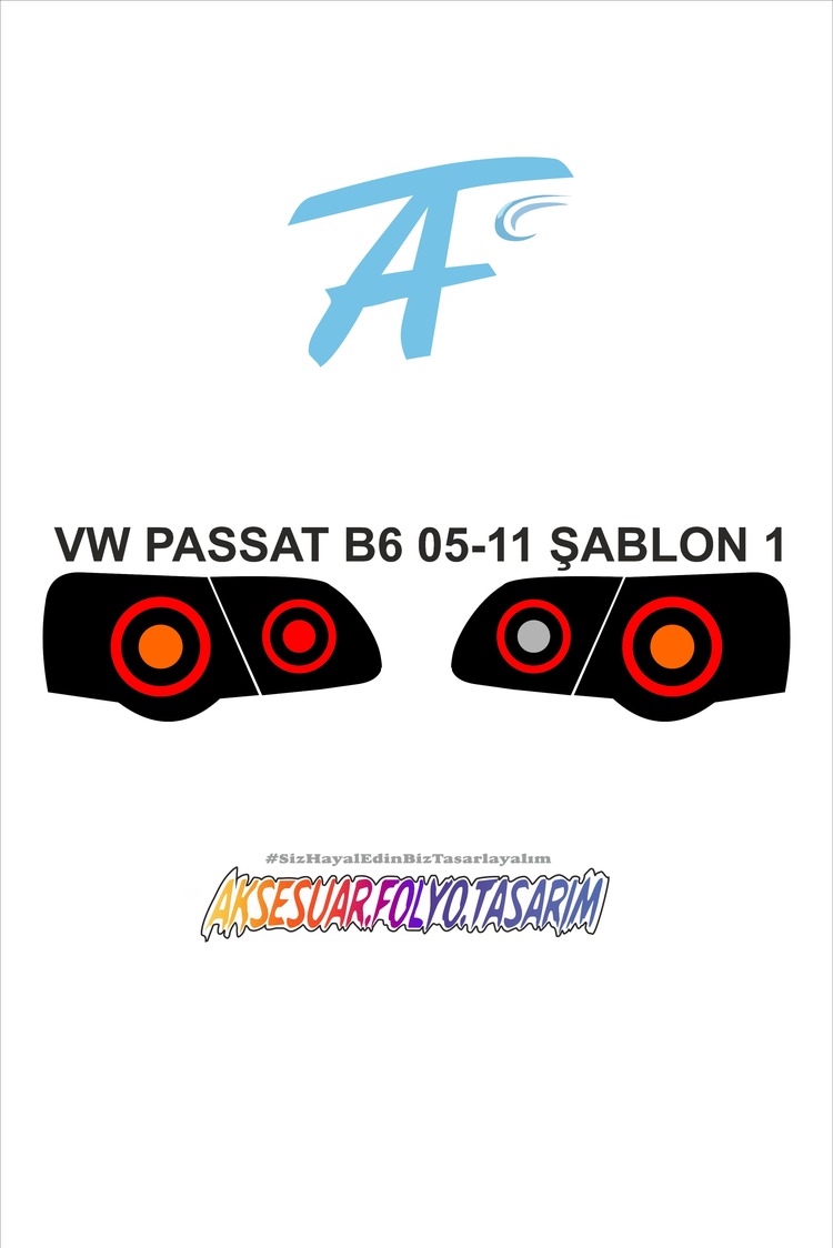Vw Passat B6  2005 - 2011 Stop Folyo